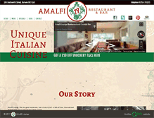 Tablet Screenshot of amalfilounge.com